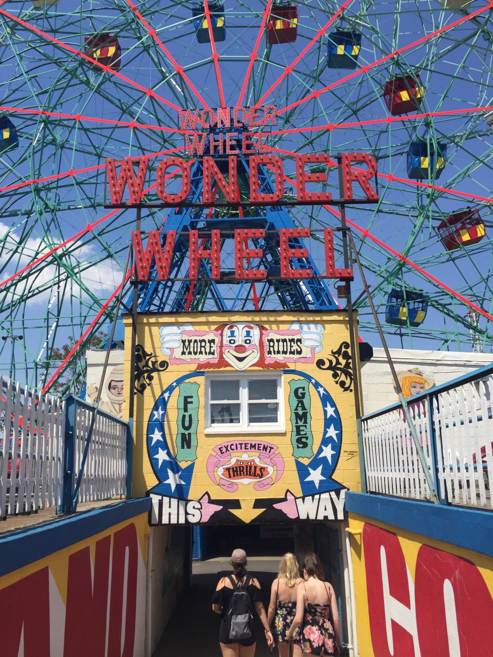 Walking through the Wonder Wheel